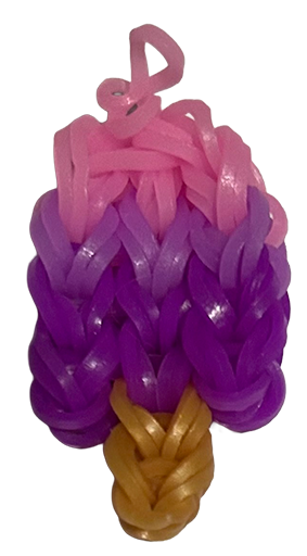 Sample popsicle with pink and purple gradient