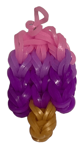 Sample popsicle with pink and purple gradient